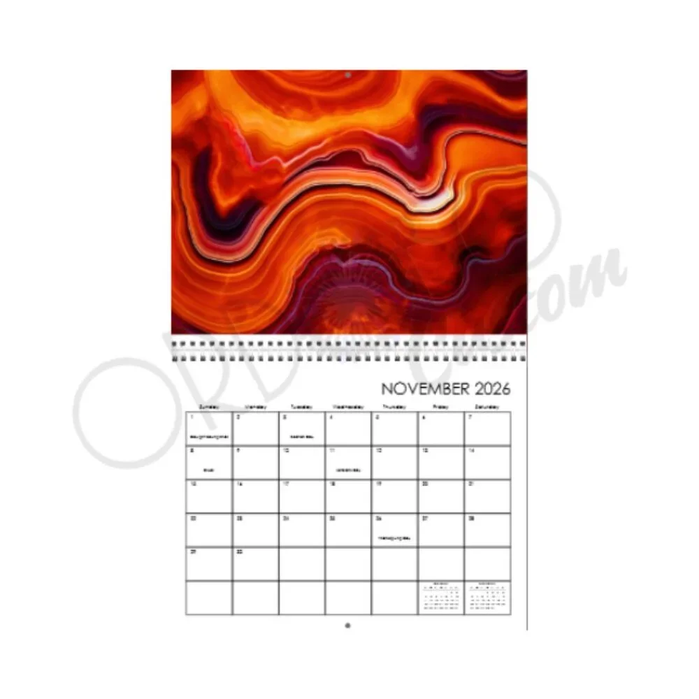 2026 Custom Geode Wall Calendar